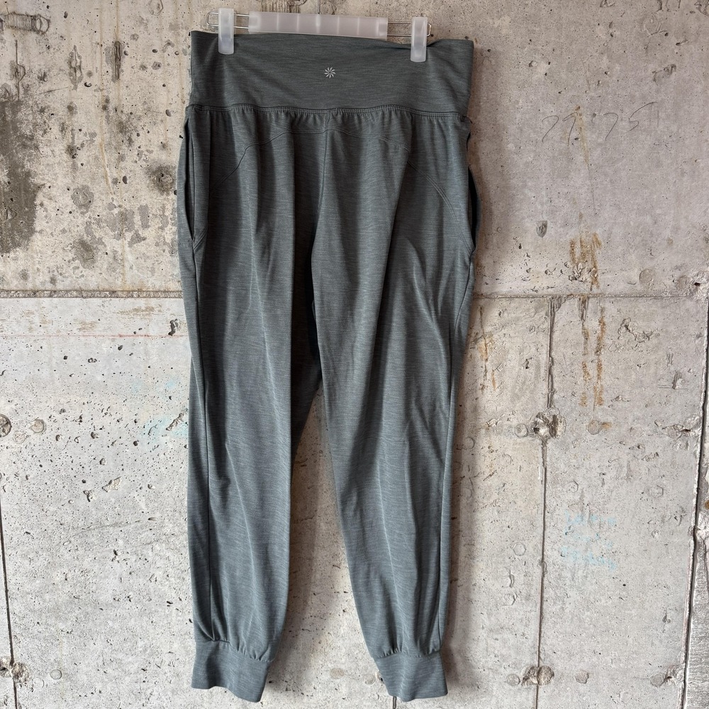 Lot of 4 Athleta Joggers Womens L Salutation High Rise Stretch Yoga Pants Camo - Picture 3 of 5